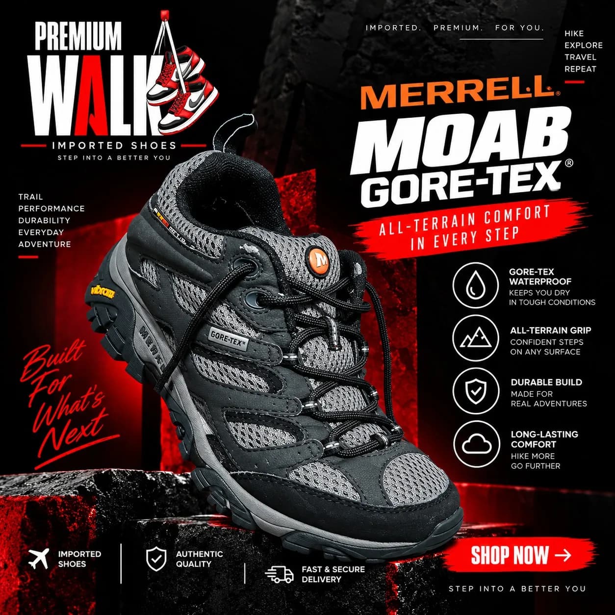 Merrell Moab GORE-TEX, dark grey